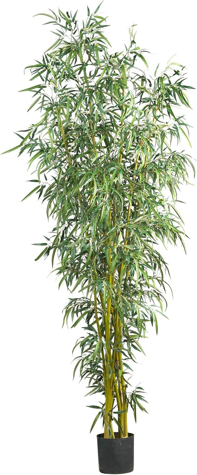 8Ft. Elegant Bamboo Silk Tree – Lifelike Indoor Decor for Any Space