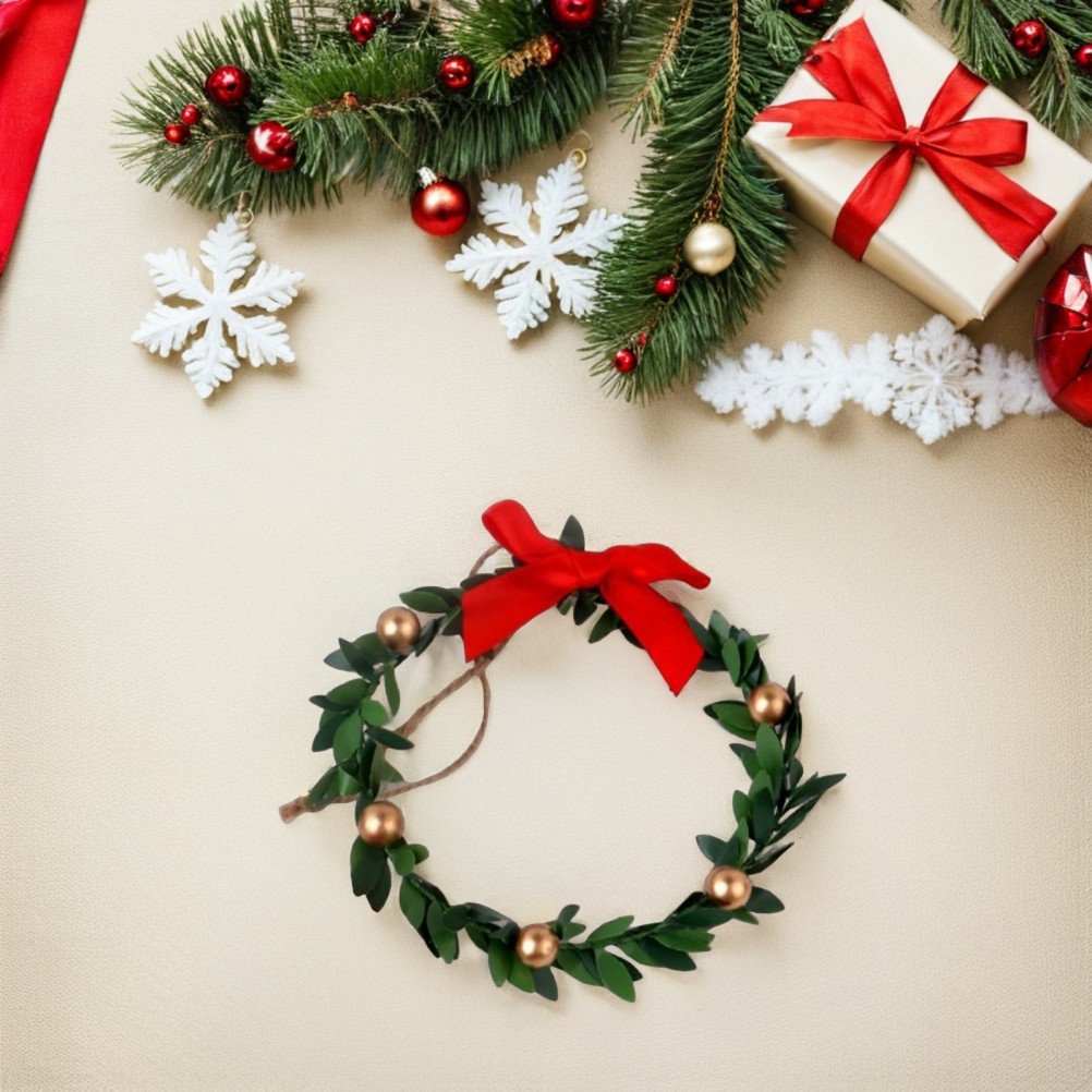9 Pcs Simulation Wreath Mini Door Artificial Wreaths Hanging Decorations