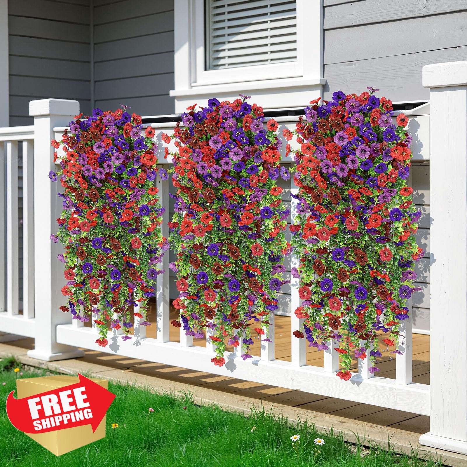 Alupssuc 8pk Mix 4 Colors Daisy Flowers Outdoor
