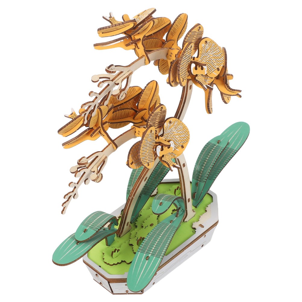 Wooden Floral Assembly Kit 3d Model Flower Artificial Phalaenopsis Bouquet