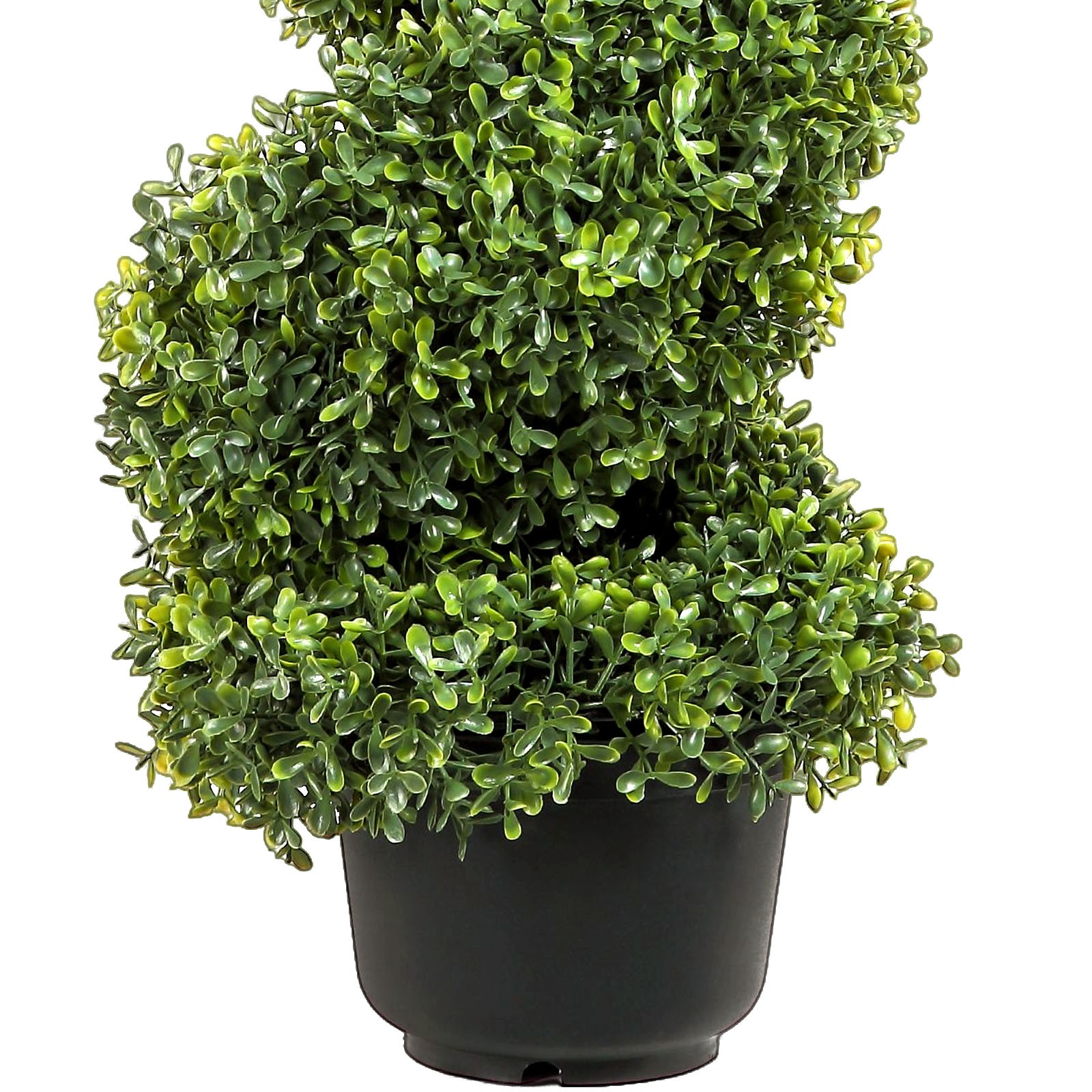 VEVOR 2Pack 4′ Artificial Topiary Spiral Tree Faux Plant UV Indoor Outdoor Decor