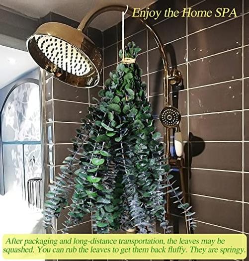 30 Pcs Dried Preserved Eucalyptus Stems Shower Bundle, 9oz 17″ 100% Green-30pcs