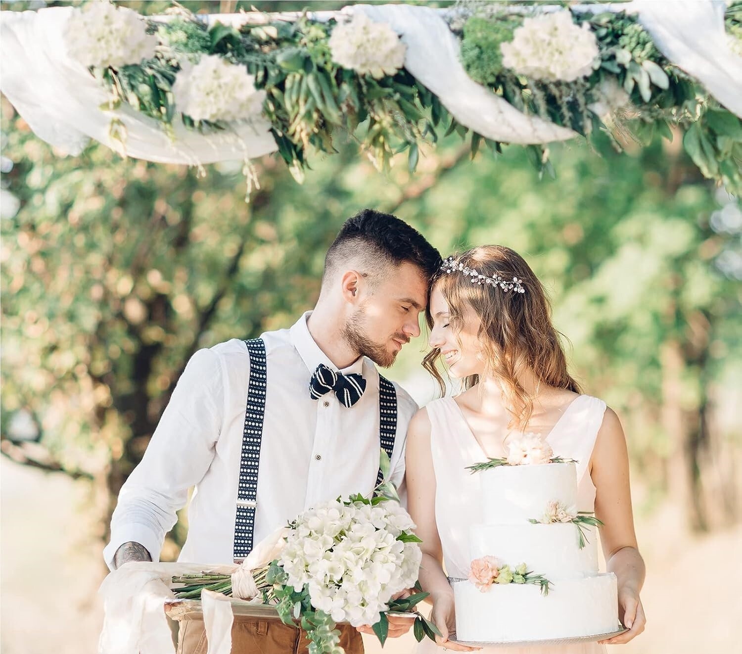 Hortensia de seda con cabezas de flores y tallos para diversos usos, 64 unidades