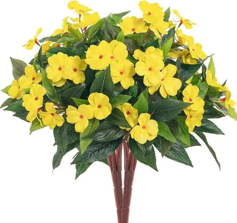 Silk Balsam Artificial Flowers High Quality Wedding Home Room Table Centre