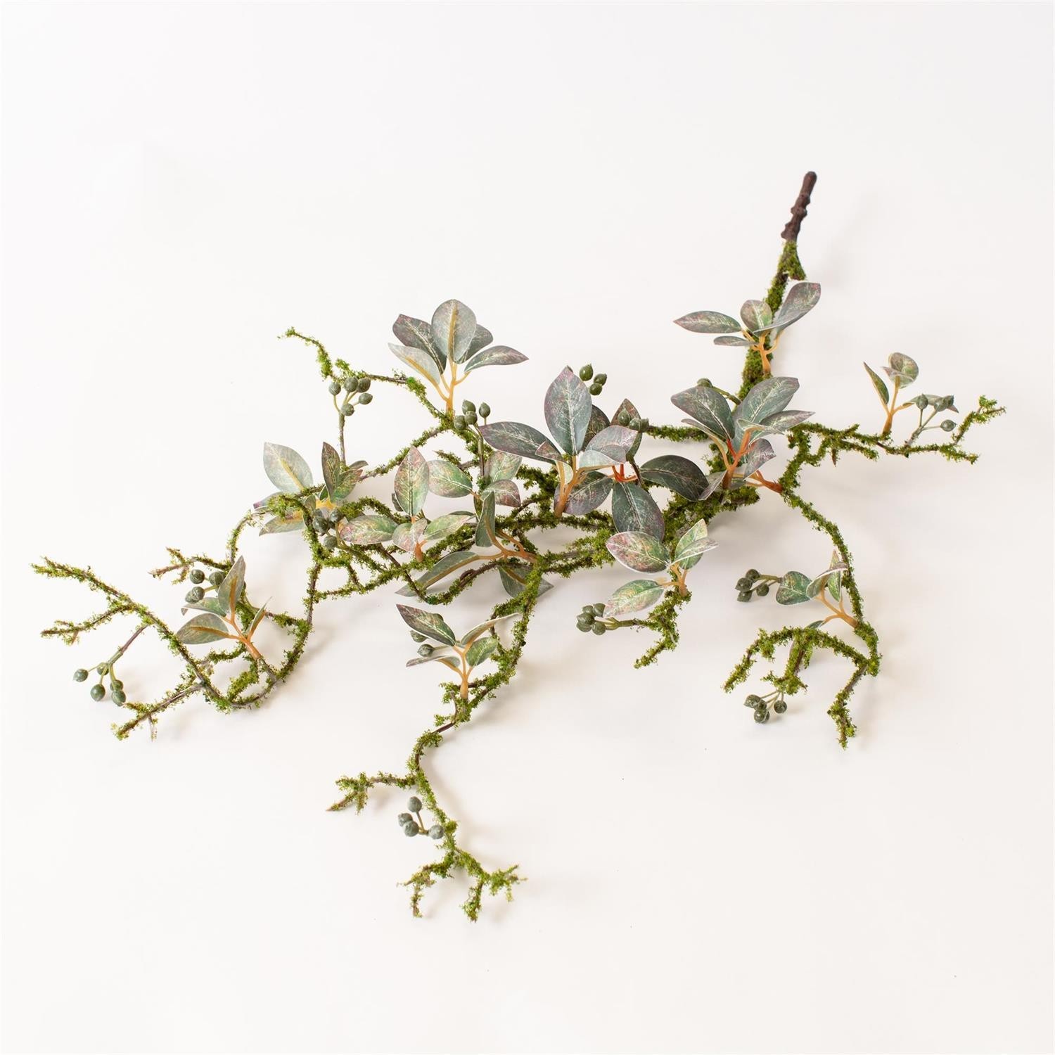 New Rustic SPRING GREENERY MOSSY TWIG BRANCH Hanging Tear Drop Vine Stem Bush