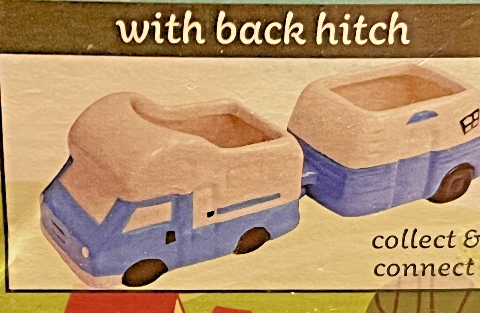 Vintage Style Ceramic Vehicle Planters RV Camper For Succulents Set of 3 NOS