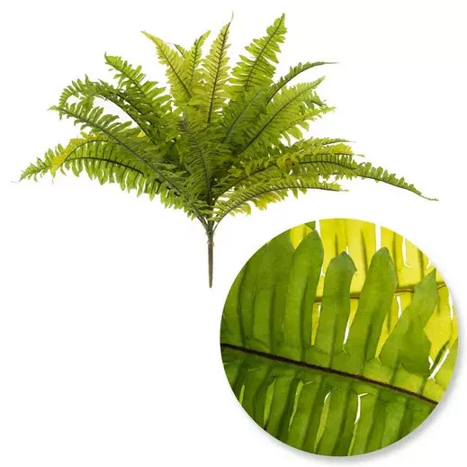 1 Bush Natural Look 23″ x 29″ Artificial Boston Fern Decorative Bush