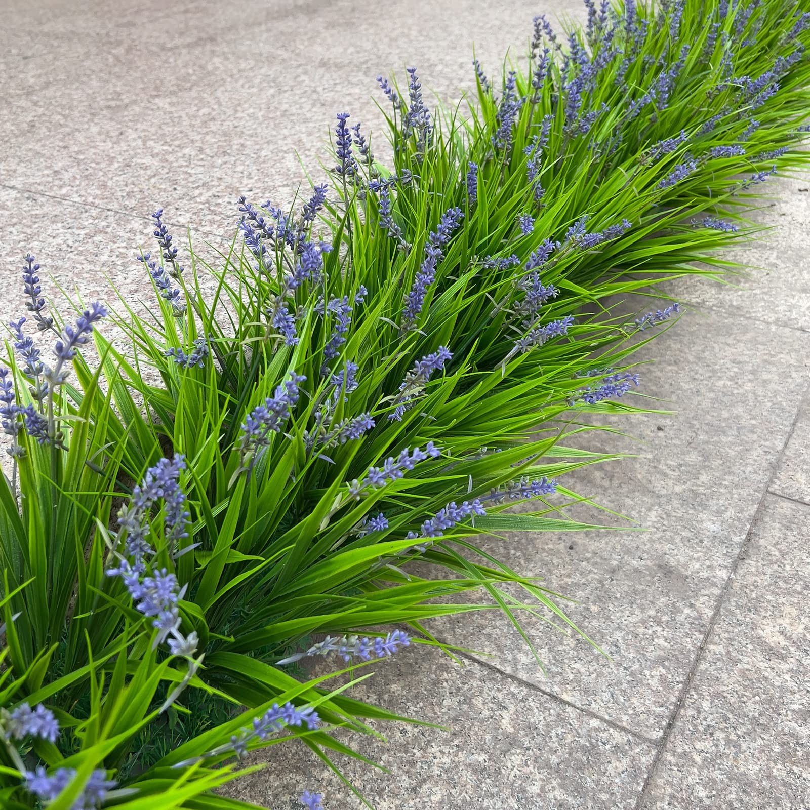 Best alyptus Artificial Flowers for Outdoors 24 Bundles Fake Monkey Grass Plants