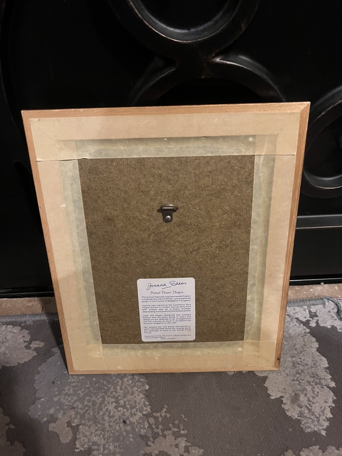 Joanna Sheer Pressed Flower Design Art Piece