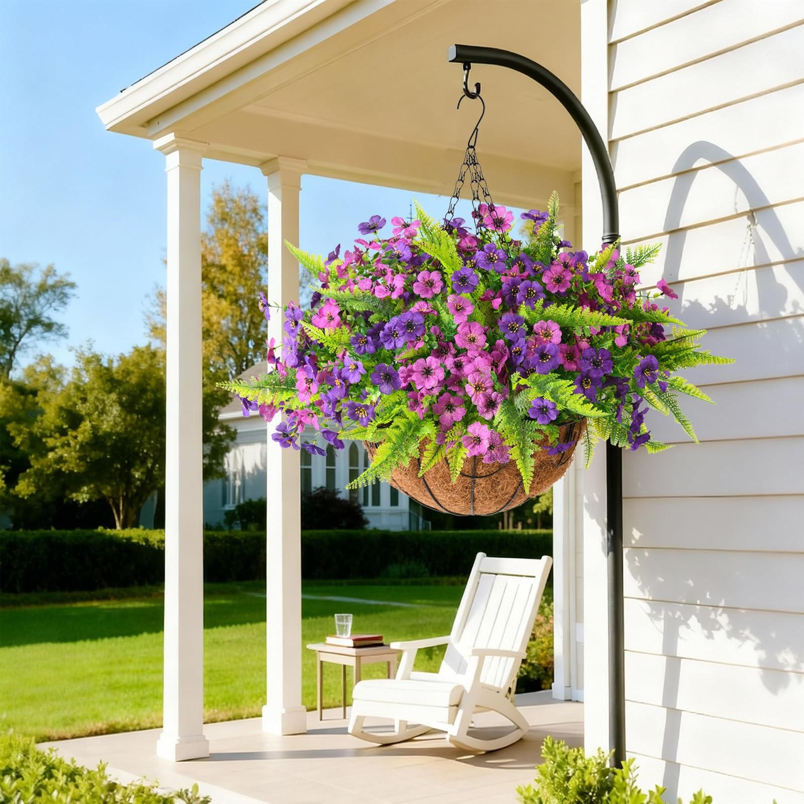 Artificial Flowers for Outdoors Faux Plants Fake Flowers Spring Summer Decora…
