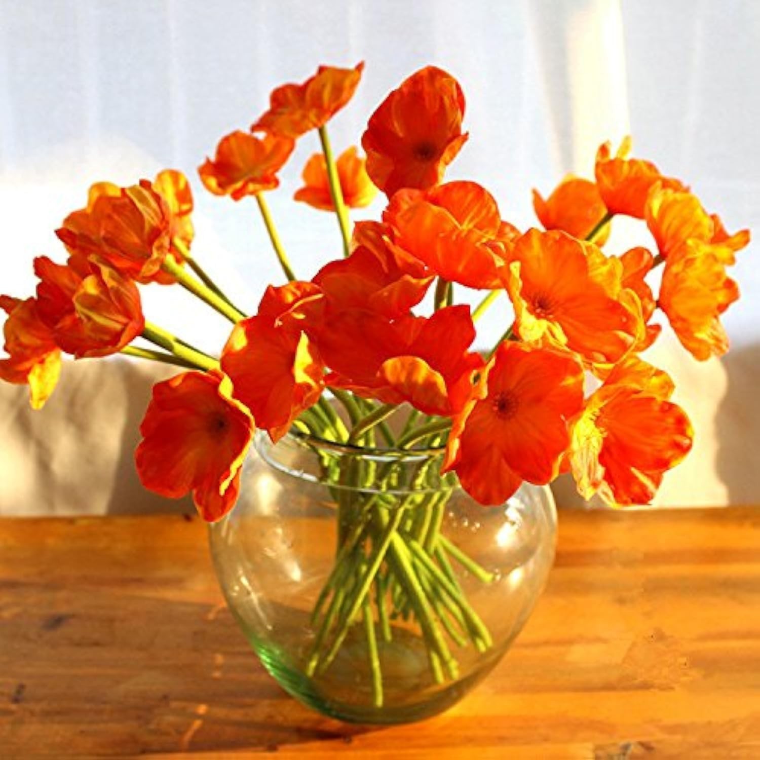 Fresh Artificial Flower Mini Real Touch PU/Latex Corn Poppies Decorative