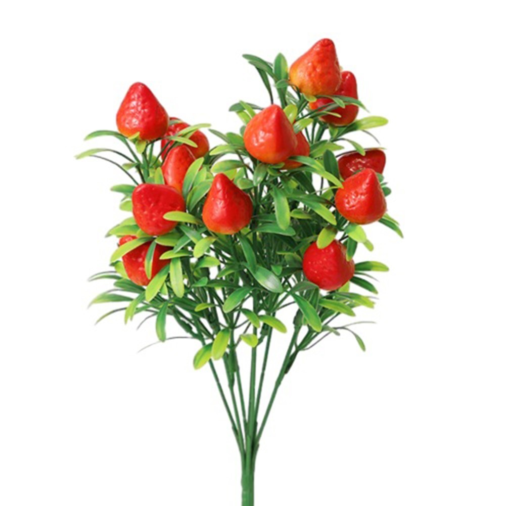 Exquisite 7 Forked Fruit Artificial Fruit Cutting Realistic Appearance
