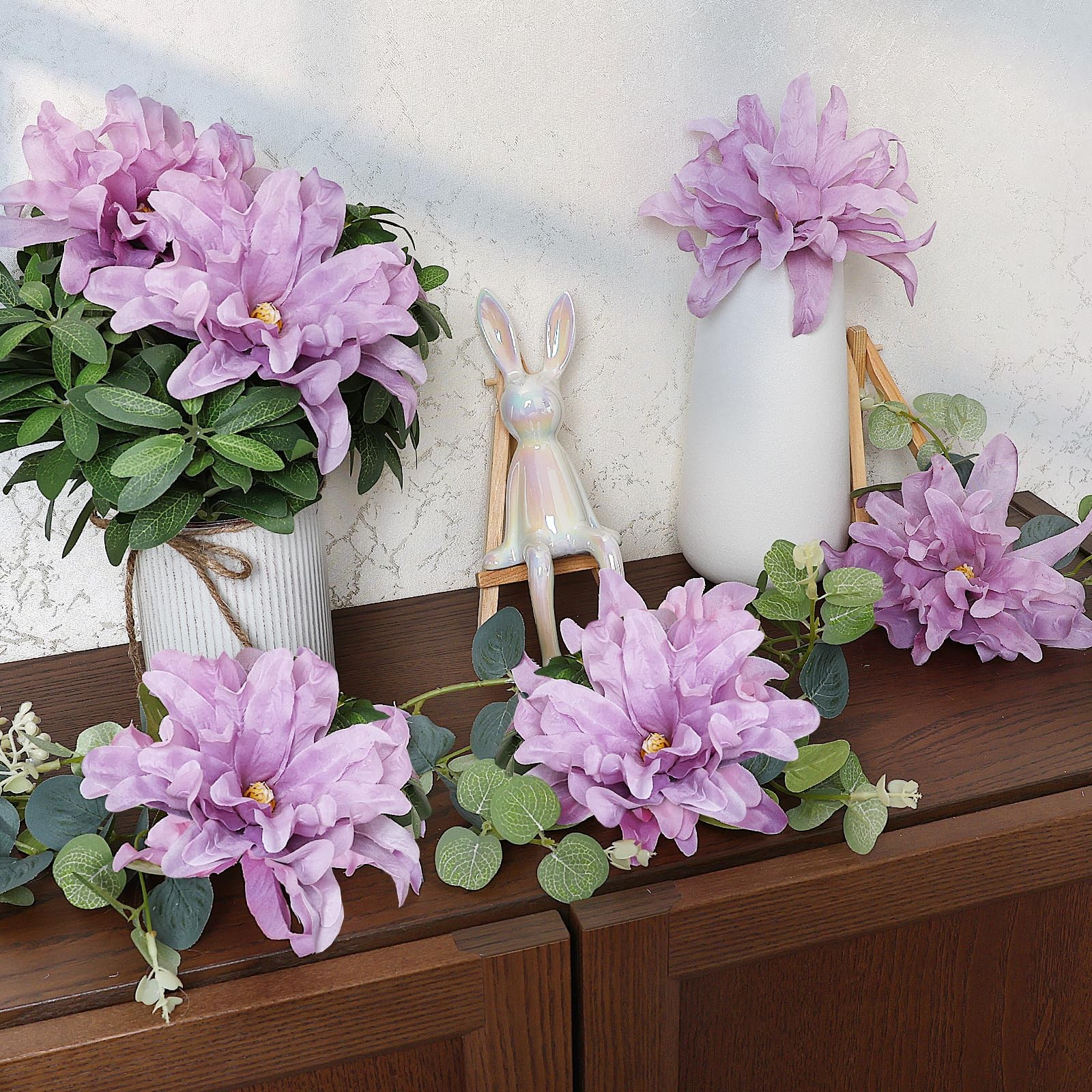 Artificial Silk Dahlias Flower Heads – 50 PCS Realistic Bulk Faux Floral for …