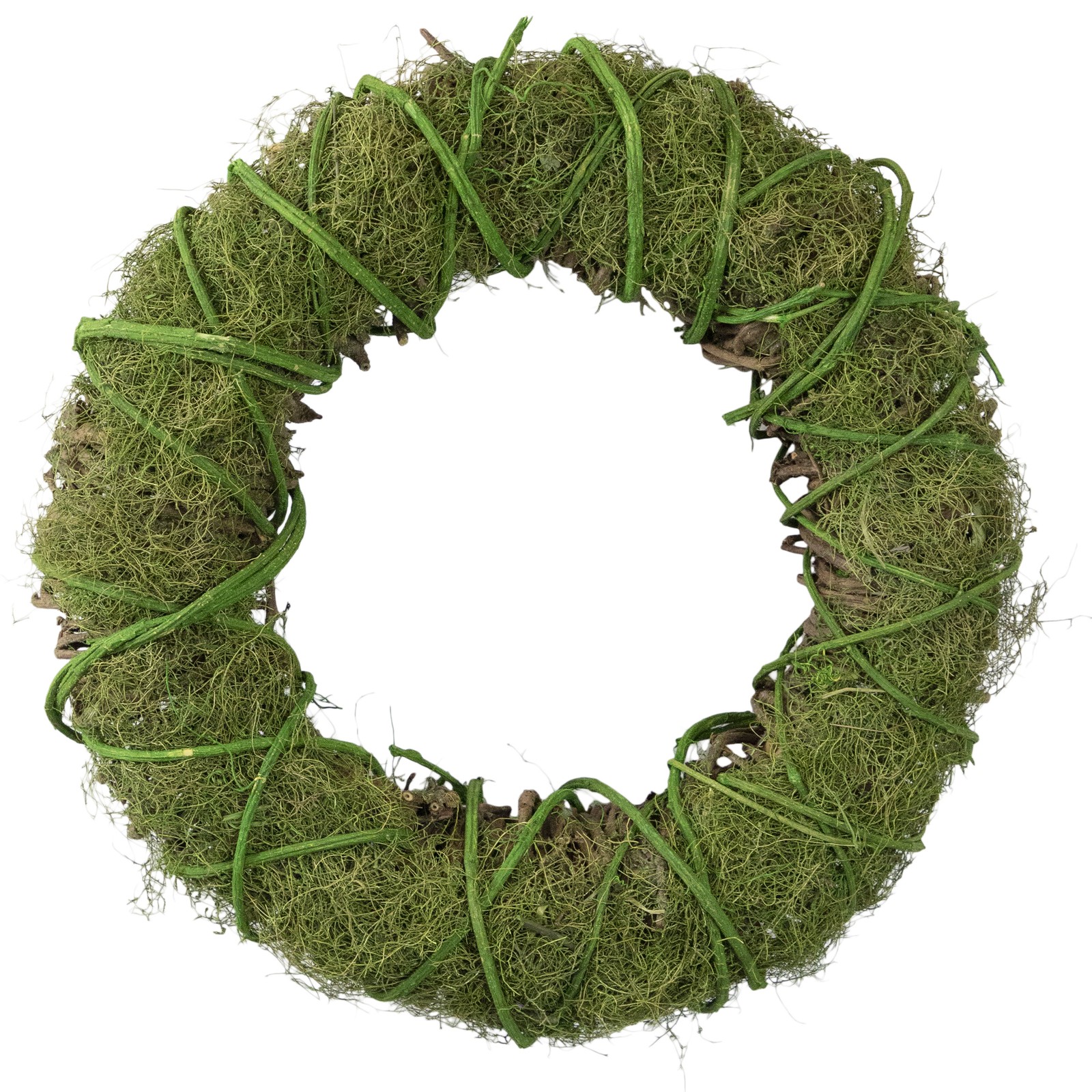 Northlight 15″ Green Moss and Vine Artificial Spring Wreath