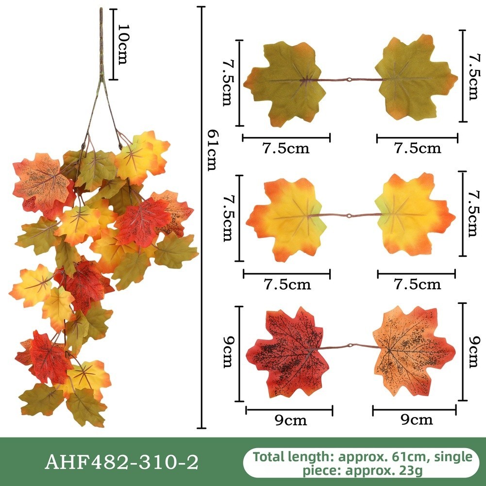 75cm x 61cm Maple Vine Wall Hanging for Indoor Outdoor Seasonal Display