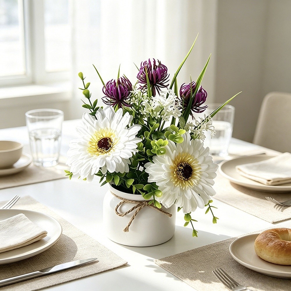 For Living Room Decor Artificial Sunflower Realistic Appearance Compact Size Fit