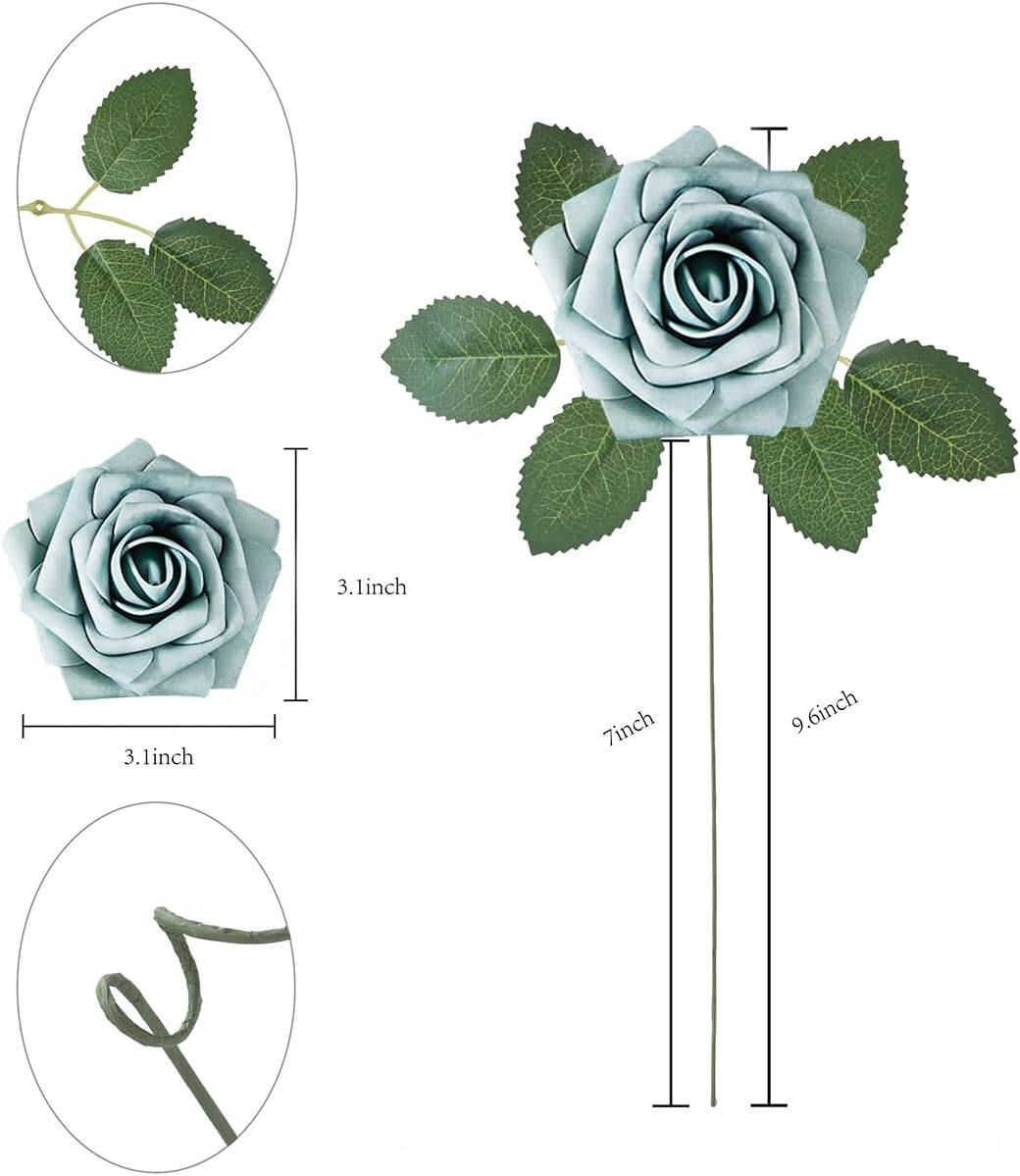 25pcs Artificial Flowers,Personalized Custom for Arrangements/Party Decorations