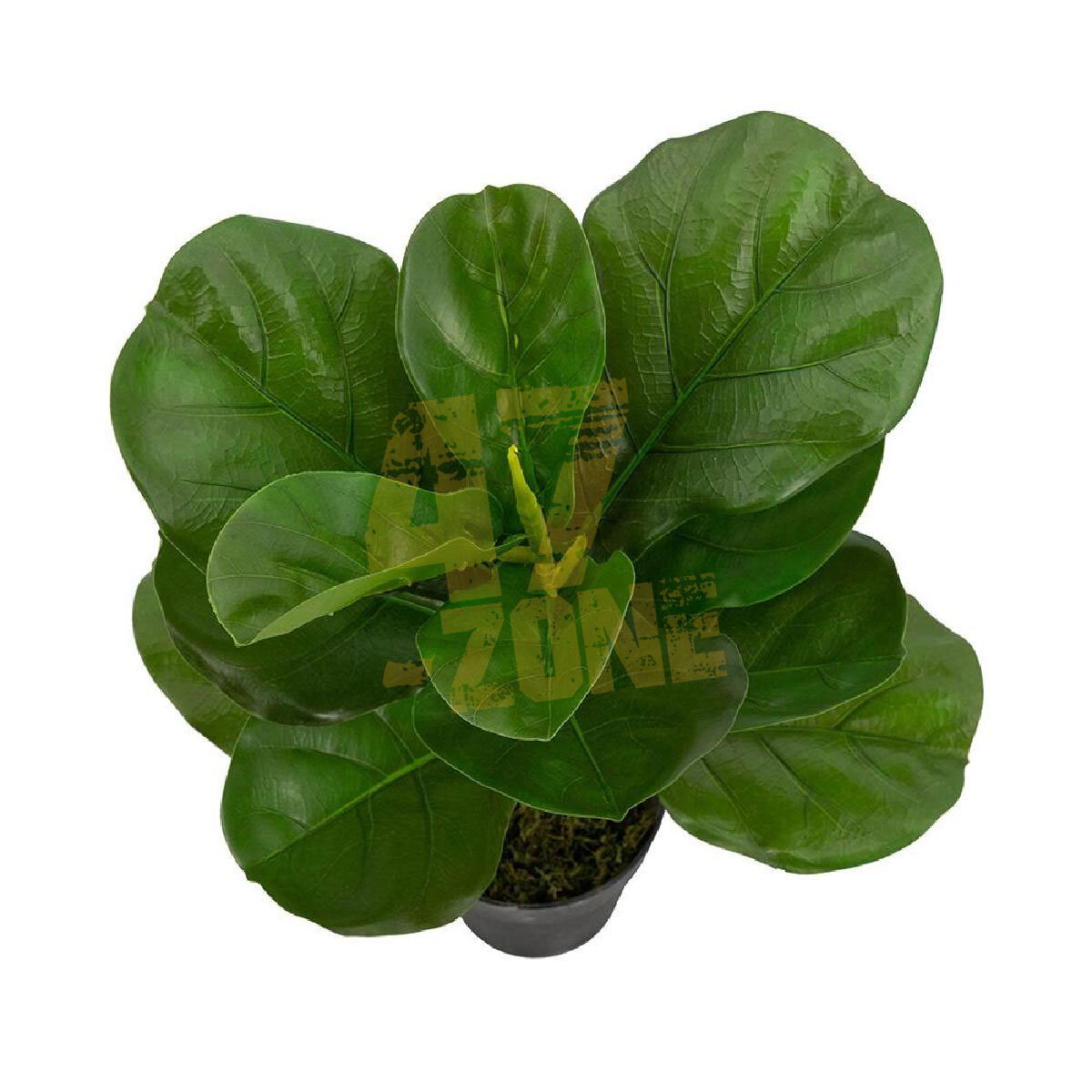 Faux Potted Fiddle Leaf Fig Tree Green Black Artifical Garden Indoor Outdoor