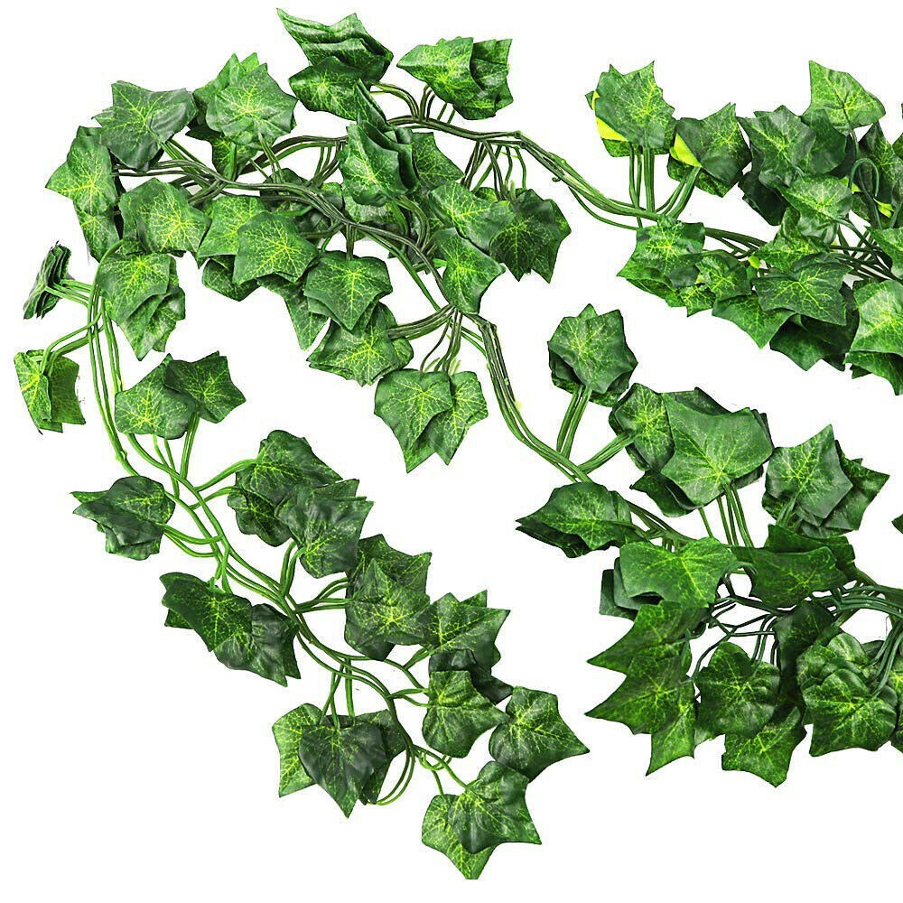 12 Strands 94 FT Artificial Ivy Vines Leaves Silk Garland for Home Office Decor