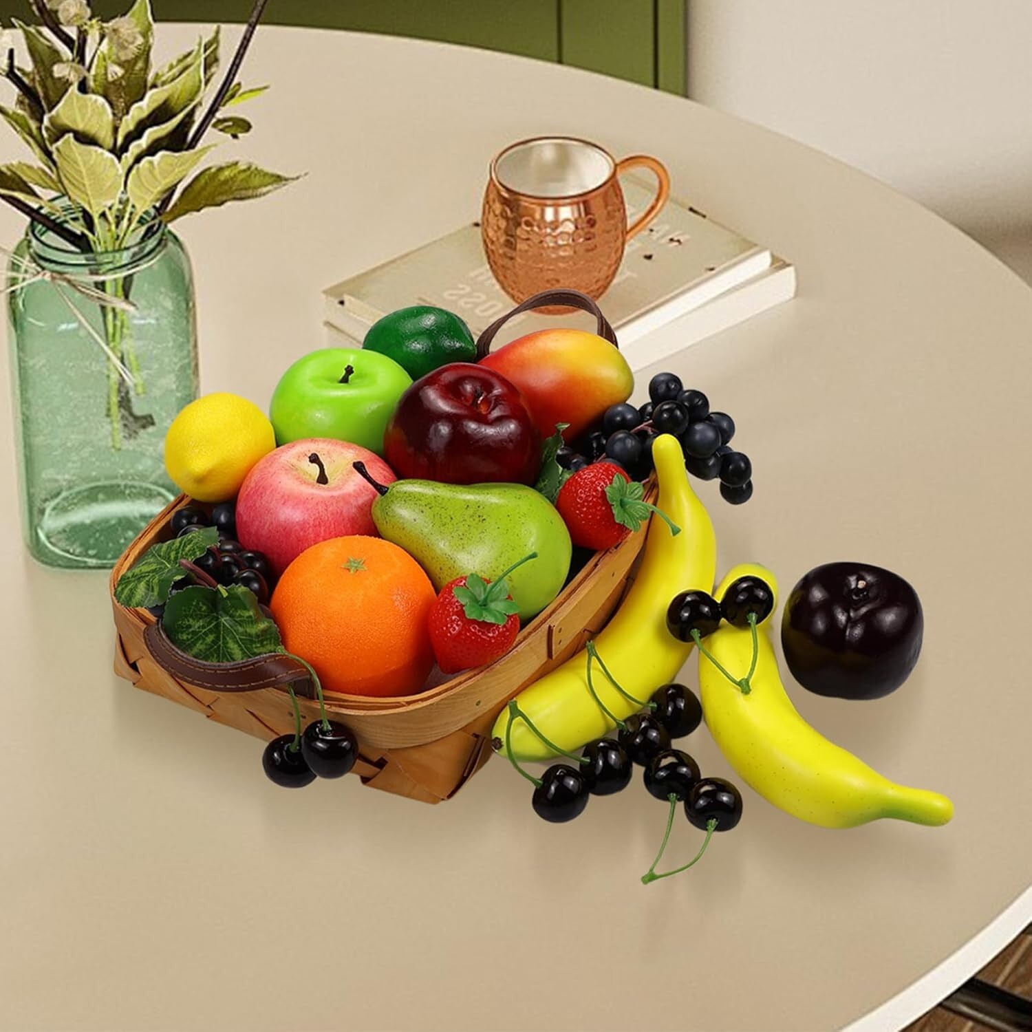 Artificial Fruits Set 20 Pieces for Home Decor Party Christmas Photo Props