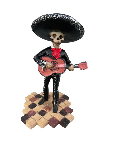 Skeleton Mariachi Band Violin Player Day of the Dead Dia de Los Muertos Figurine