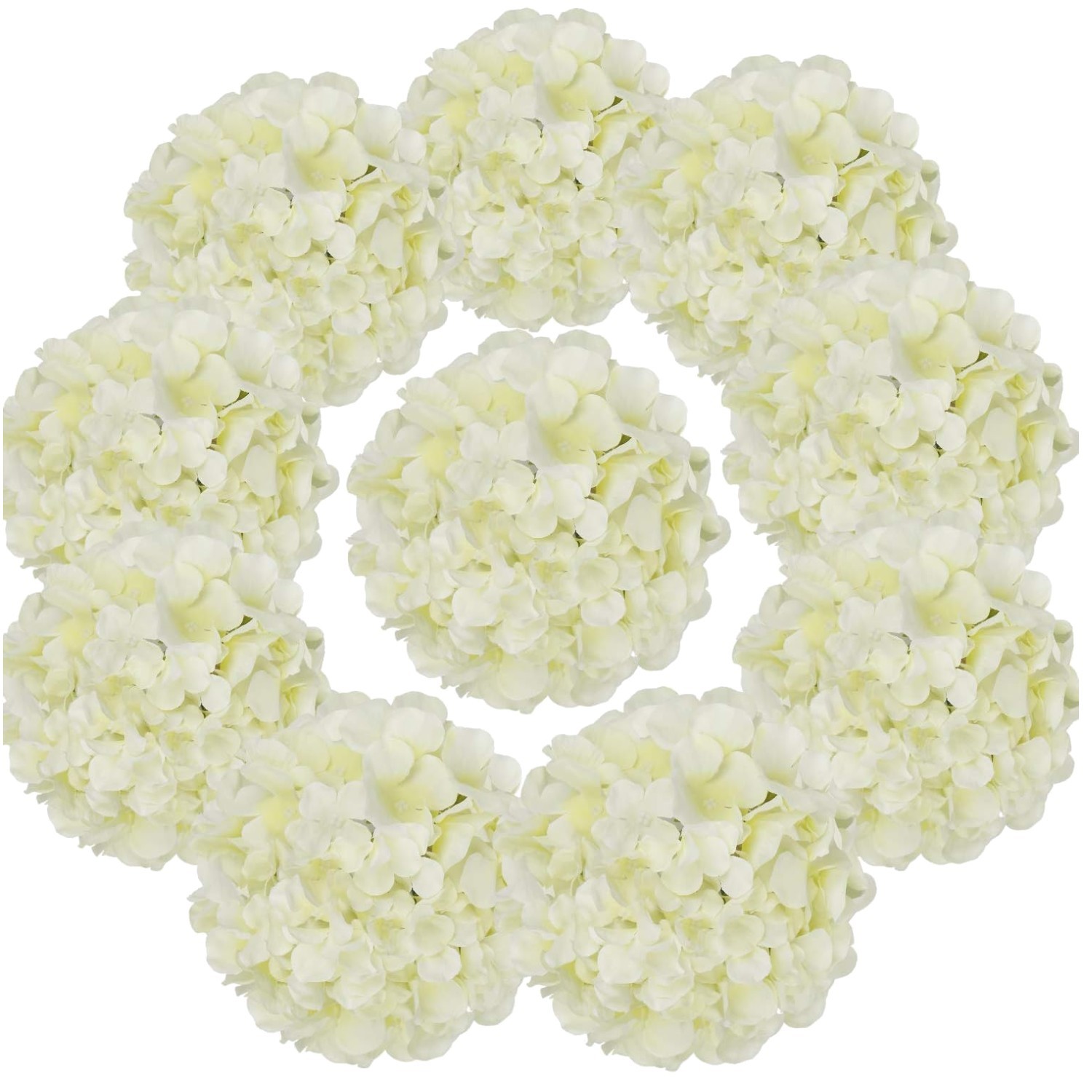 Artificial Hydrangea Flowers with Stems for Wedding Decor