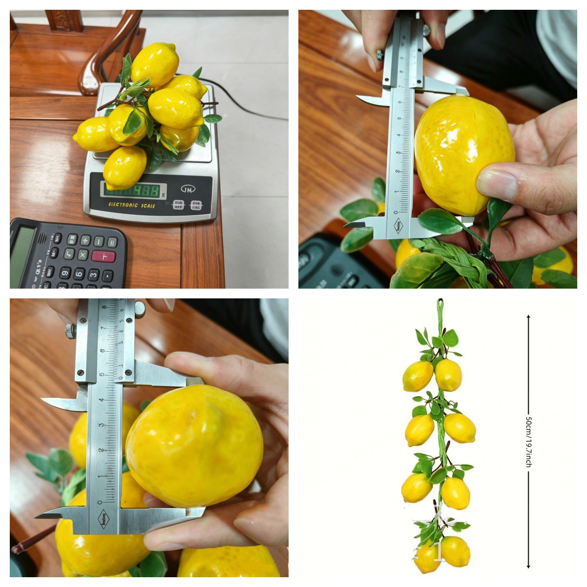 Simulat Artificial Lemon String Fake Fruit Disply Wall Hanging Home Party Decor