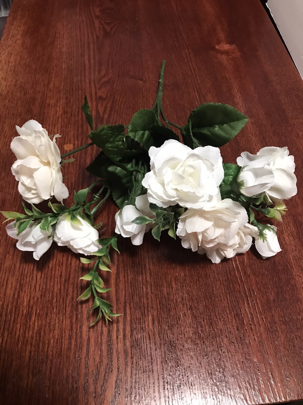 Artificial Silk Cream Small Rose Bush: centerpiece, wedding, party, banquet