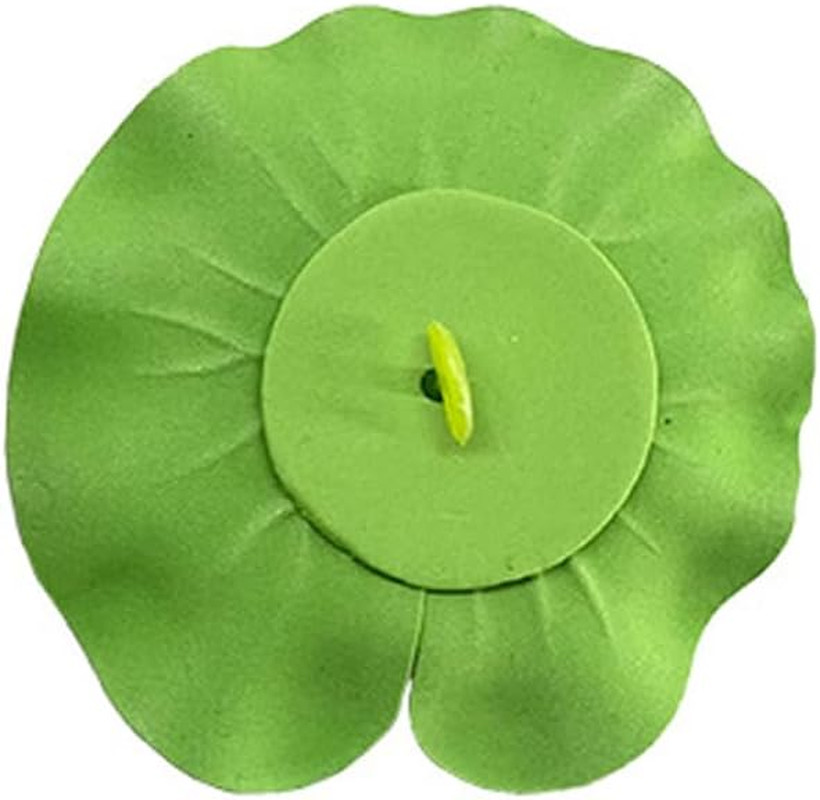 4 Pcs Artificial Floating Foam Lotus Flower with Water Lily Pad, Lifelike Orname