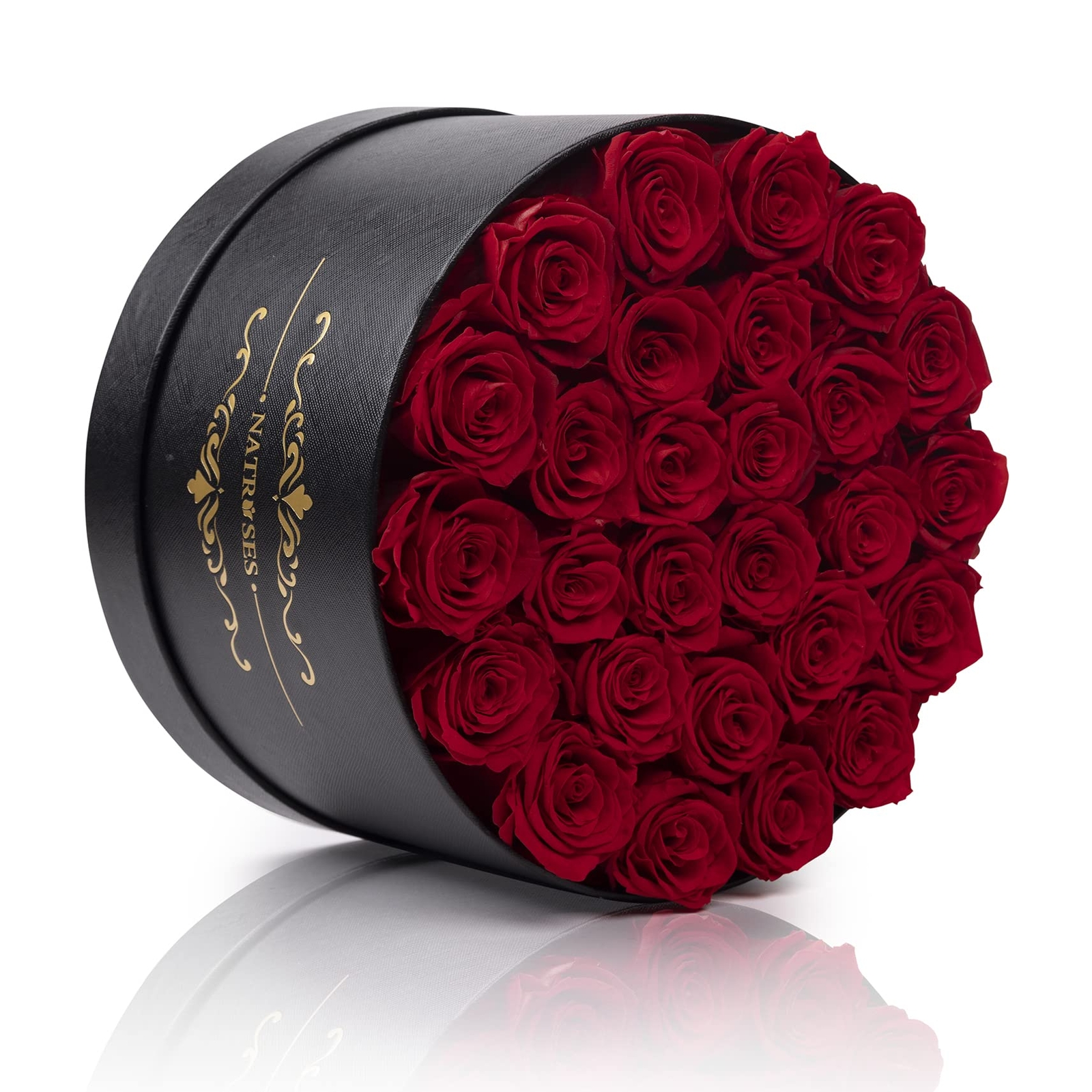 Forever Preserved Roses in a Box 100% Real Roses That Last Up to 3 Years Pres…