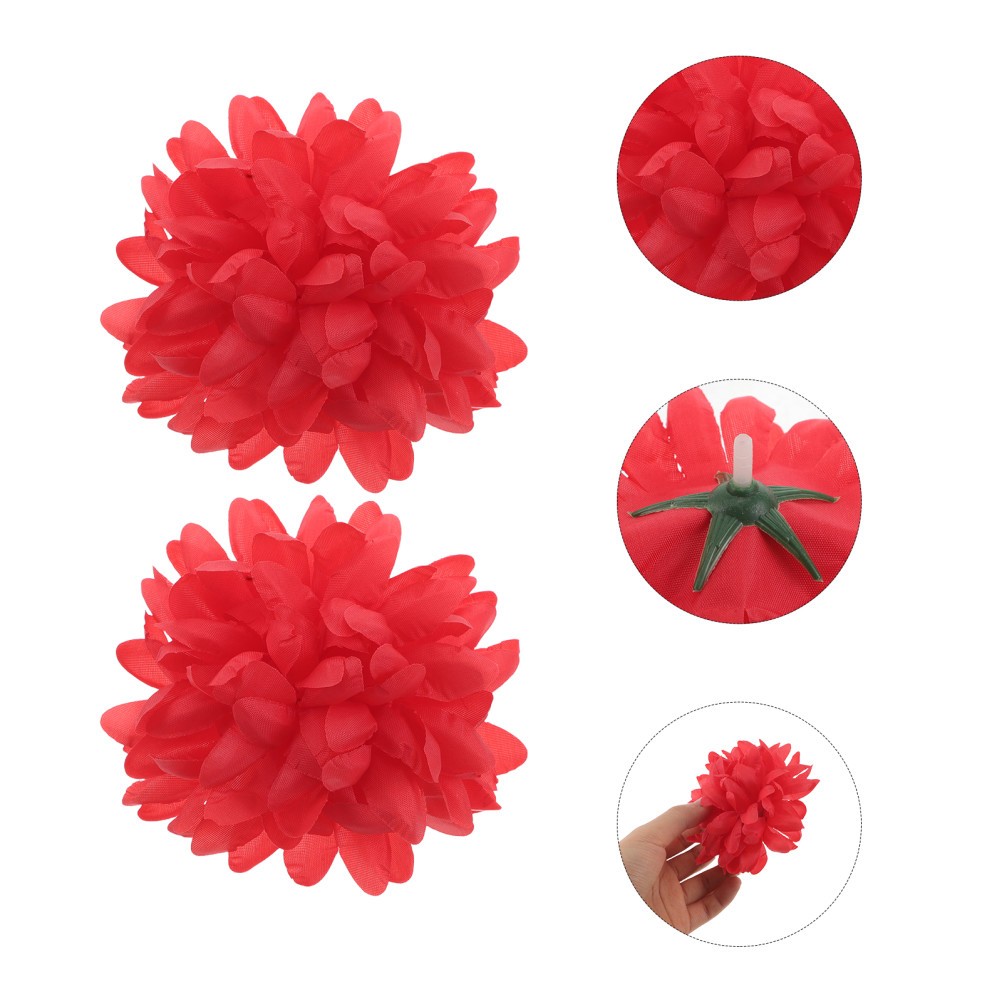 10 Pcs Artificial Chrysanthemums for Outdoors White Flowers Bulk