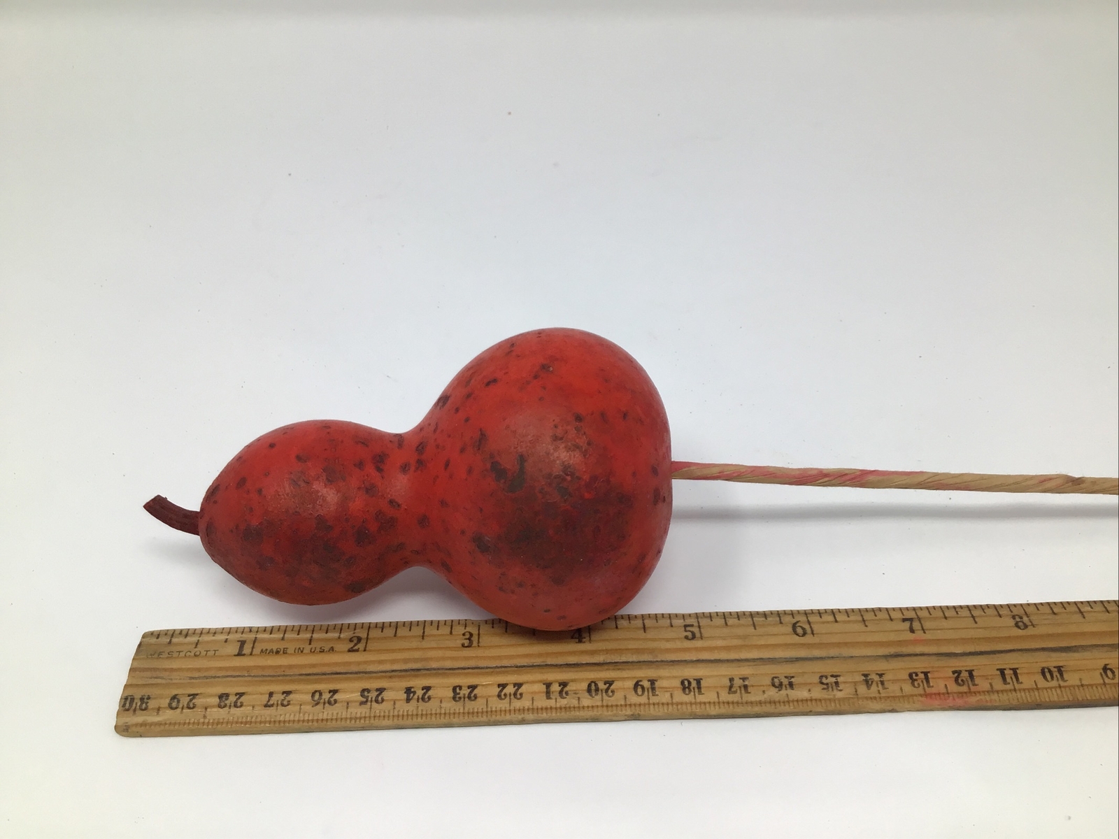 Artificial Gourd Floral Pick Red 3 Picks 20” Long Basket Vase Filler Vintage