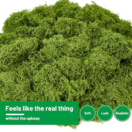 Artificial Fake Green Moss for Crafts and Decor