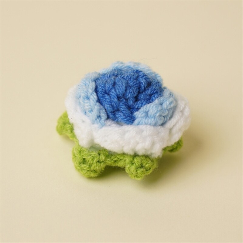 Knitting Crochet Flower Beautiful Knitted Flower for Friend