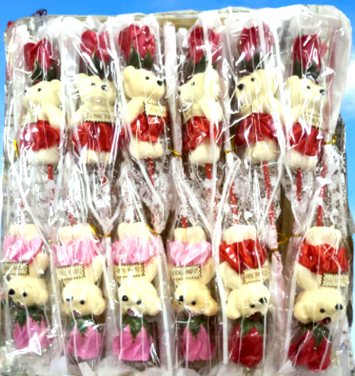 12pks Red Pink Rose Teddy Bear Birthday wedding Gifts 17” tall