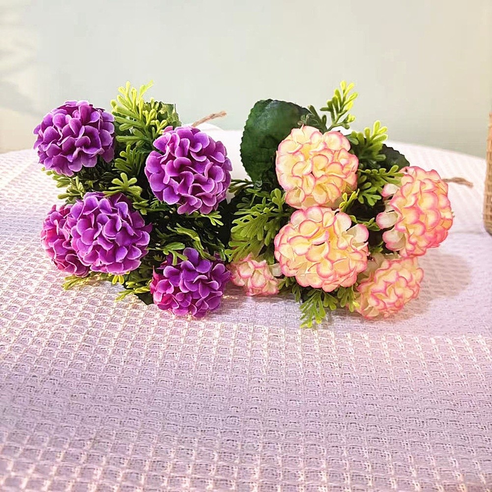 Chrysanthemum Potted Artificial Flowers for Year Round Indoor Outdoor Decor Use