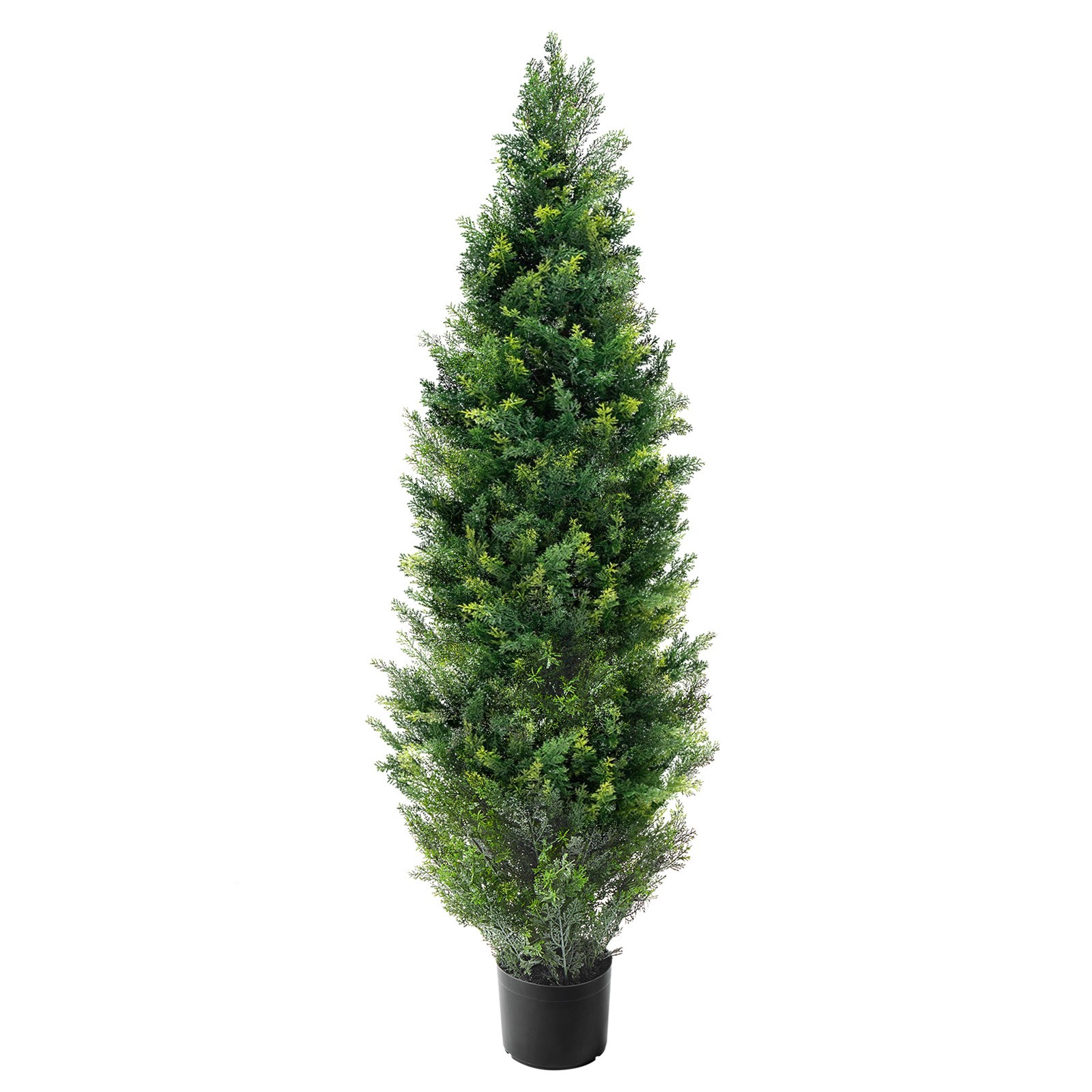 Uimoso Set of 2 Artificial 4′ Cedar Trees for Indoor and Outdoor Decoration