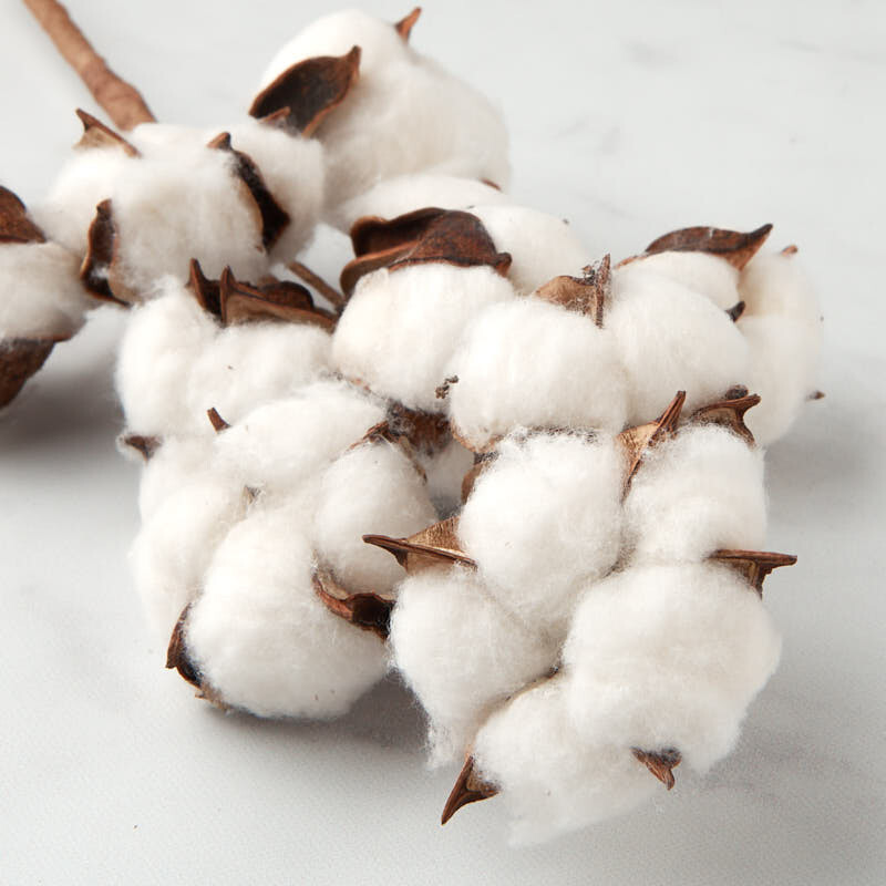 Set of 2 Artificial Cotton Boll 15″ Floral Sprays for Indoor Decor