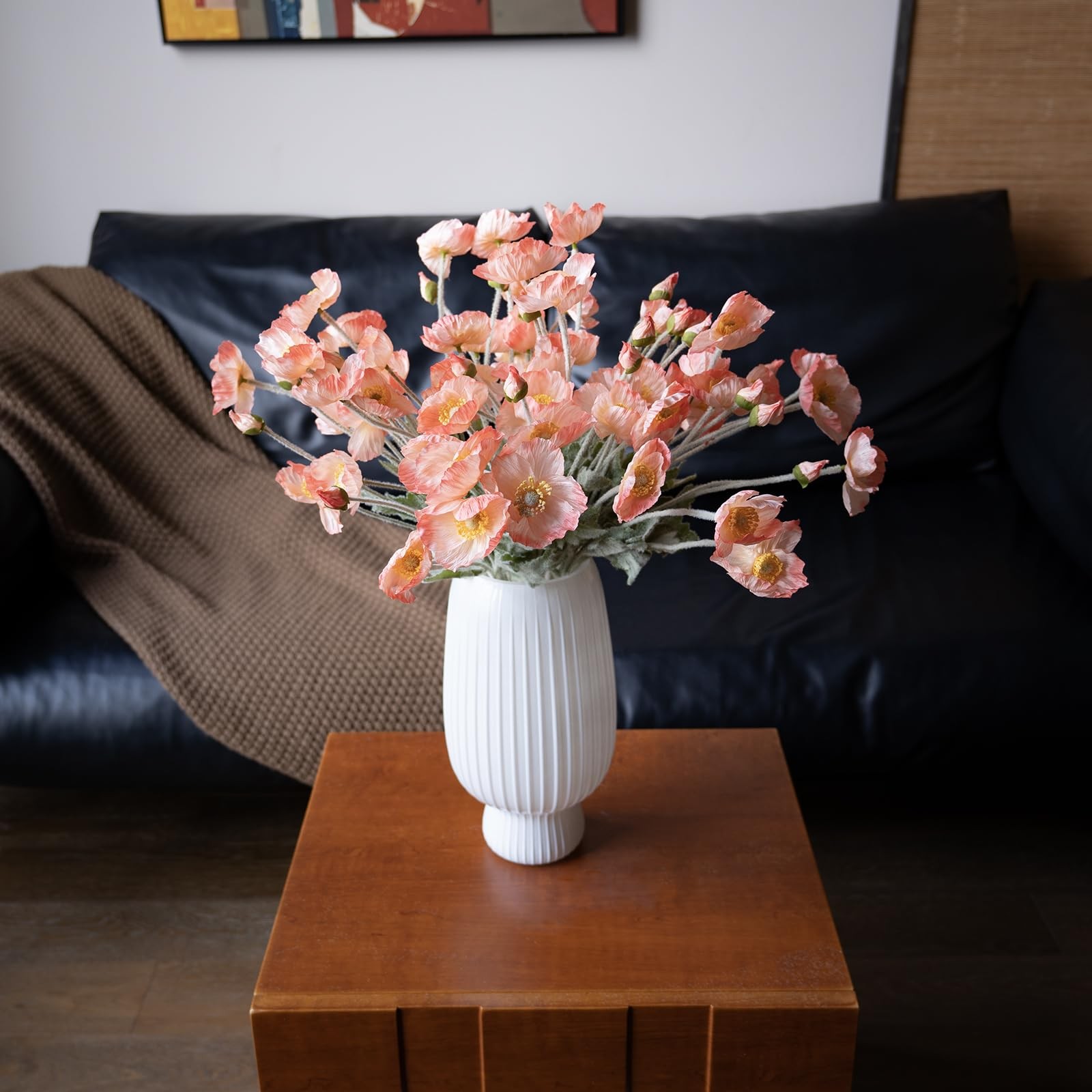 Artificial Flowers 6 Stems Poppy Silk Bouquet,for Wedding, Home, Party Decora…