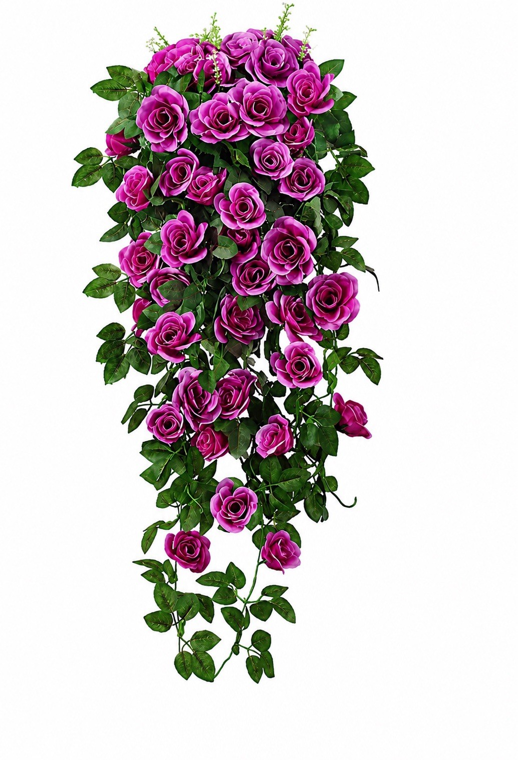 90cm Artificial Purple Rose Hanging Vine Silk Flower Garland Wedding Home Decor