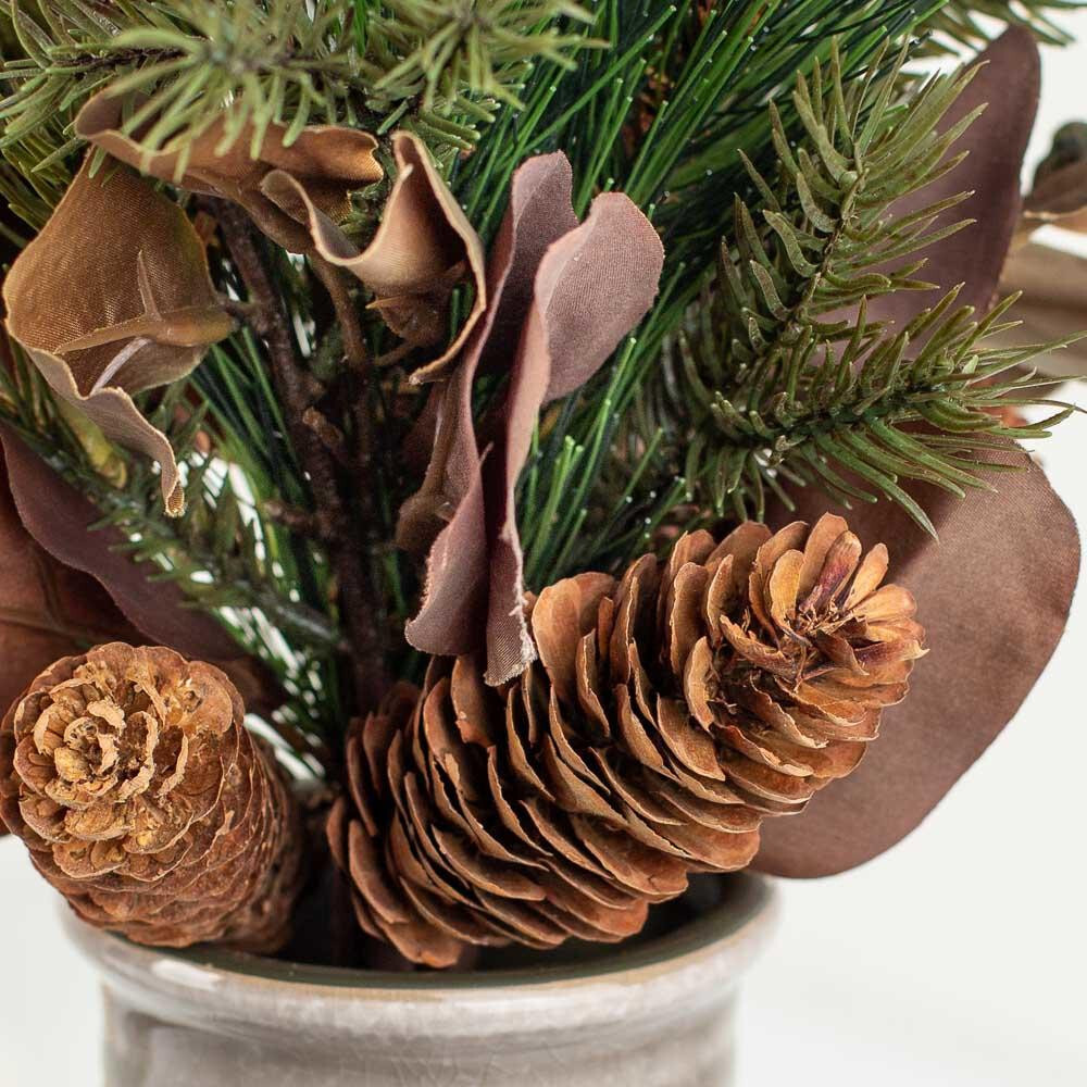 21″ Artificial Mixed Pine, Pine Cone and Eucalyptus Bundle