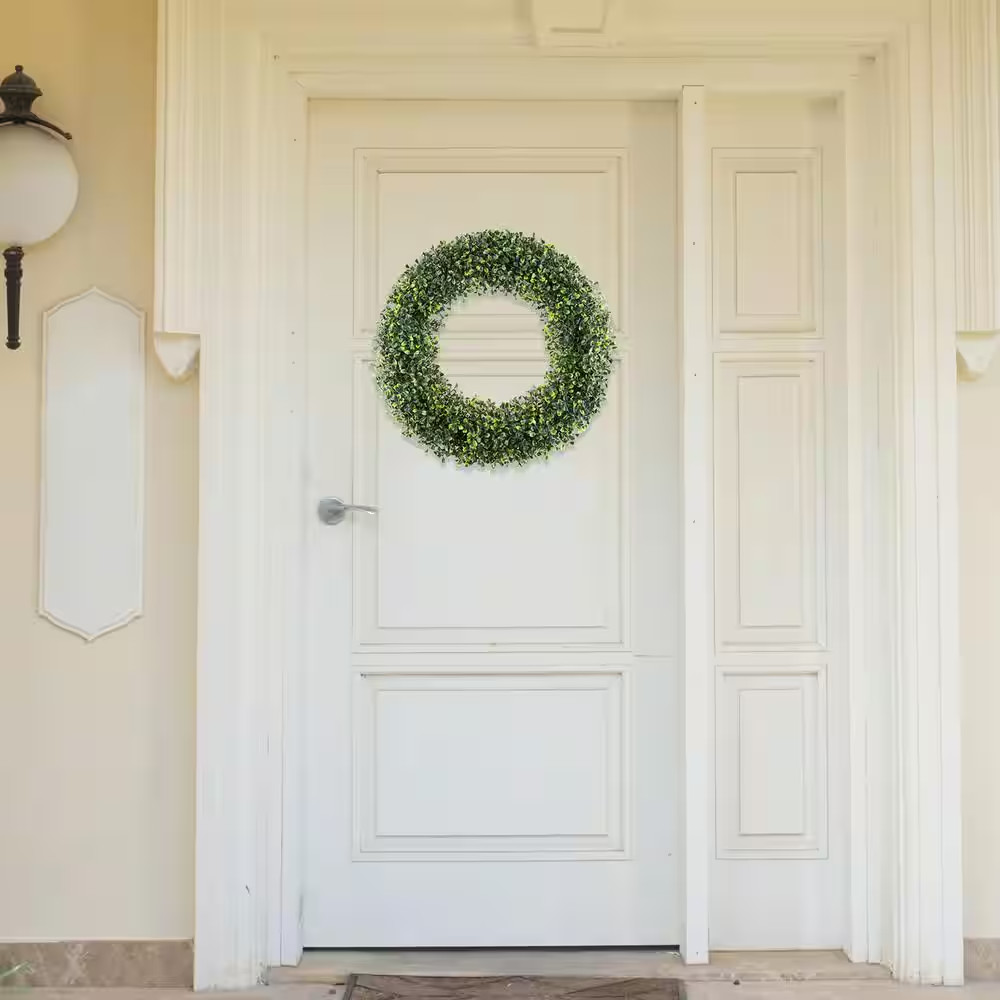 19.5 In. Artificial Boxwood Wreath