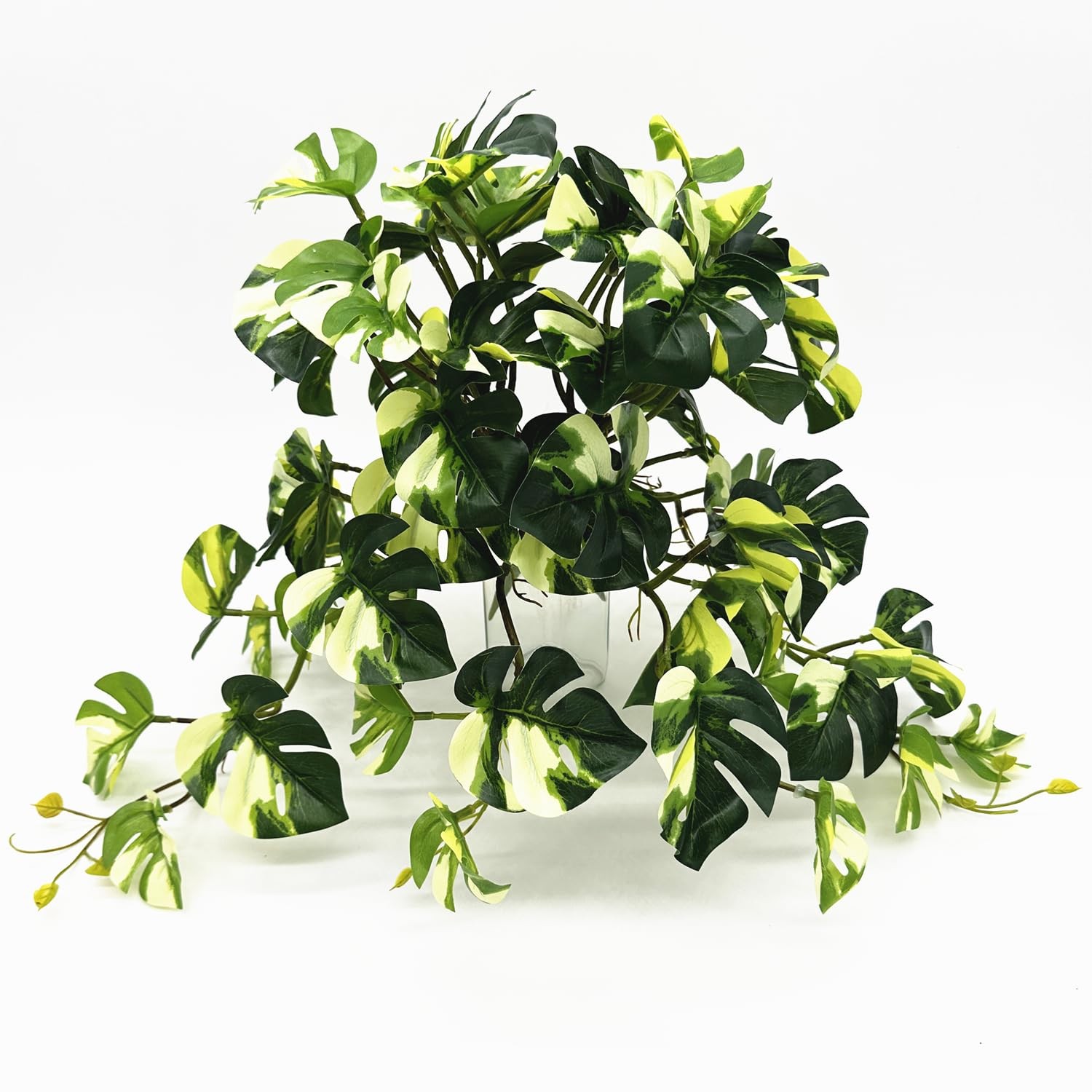 Fake Plants Hanging Small Faux Potted Ivy Vine Artificial Monstera Mini Faux …