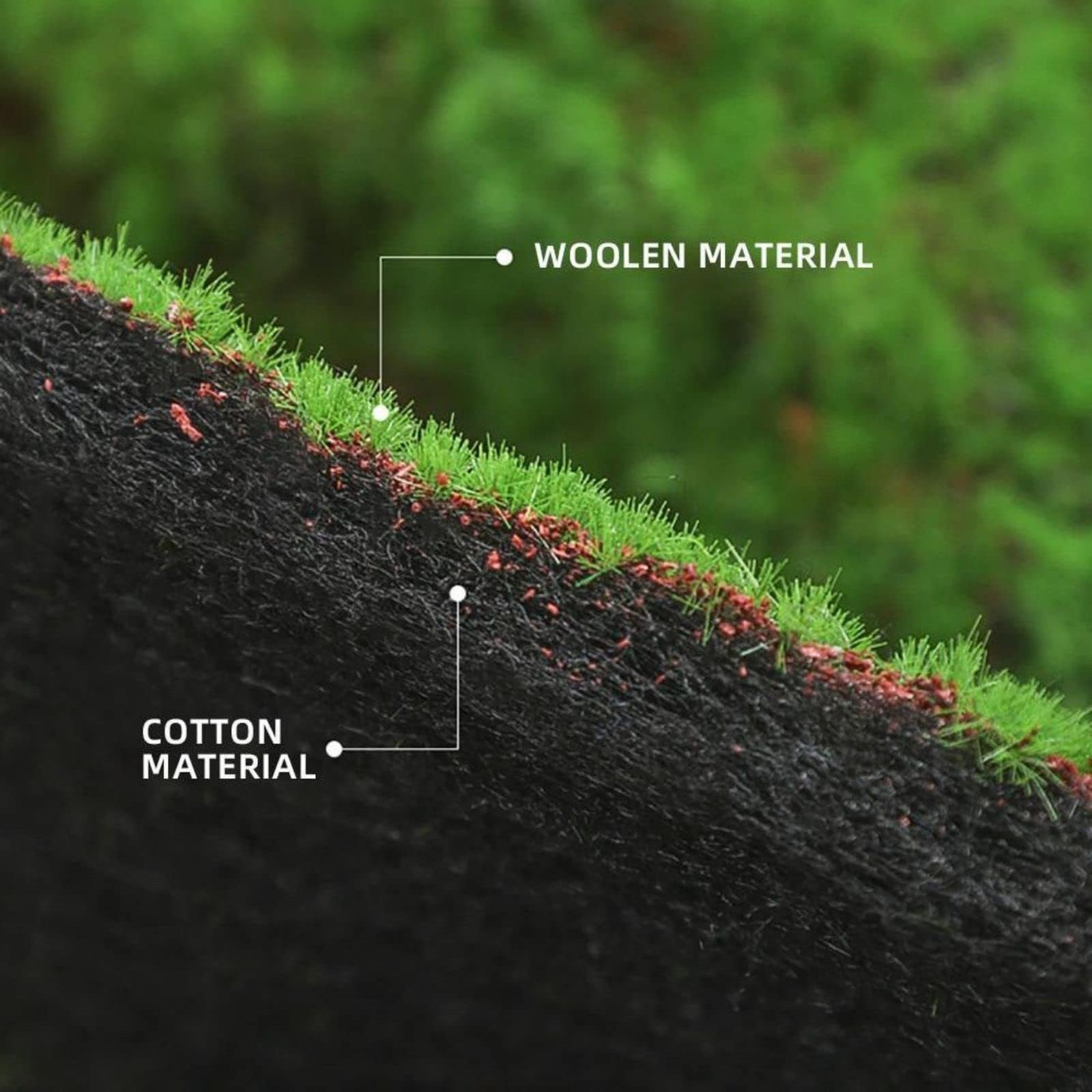 Simulation Artificial Moss Mat 1x1m(3.2×3.2ft) DIY Fake Grass Rug for Patio H…