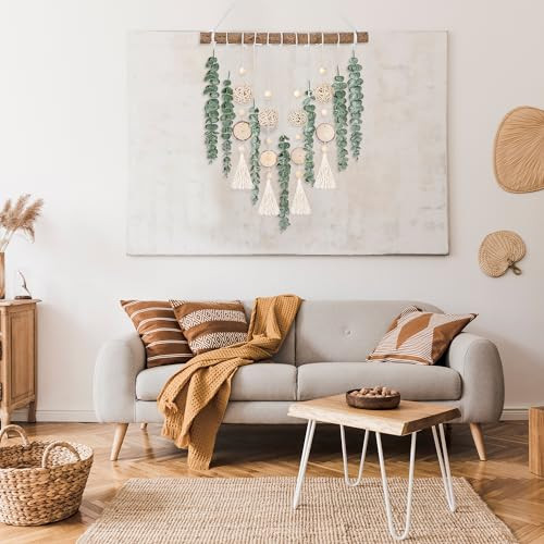 21’’ Eucalyptus Wall Hanging Decor Artificial Eucalyptus Plant Fake Greenery