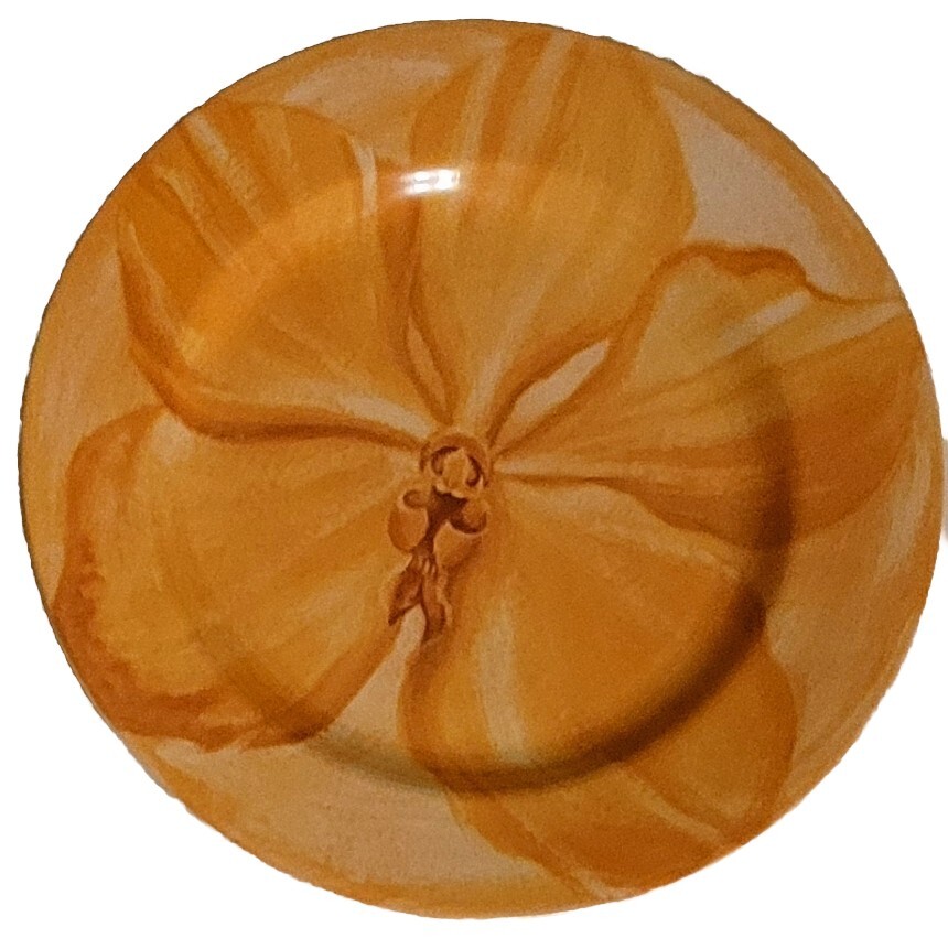Watercolor Blooms Stoneware Salad/Dessert/Snack Plates by Pier One – Iris Floral