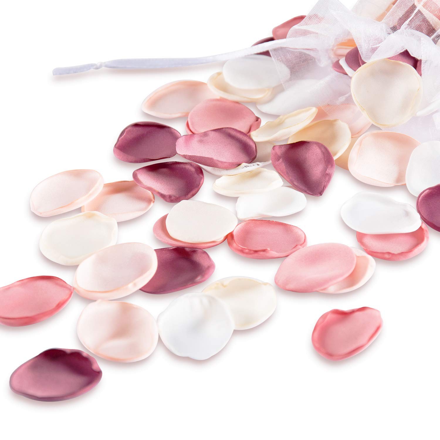 300Pcs Artificial Flowers Silk Fake Pink Rose Petals Flower Girl Scatter Pedals