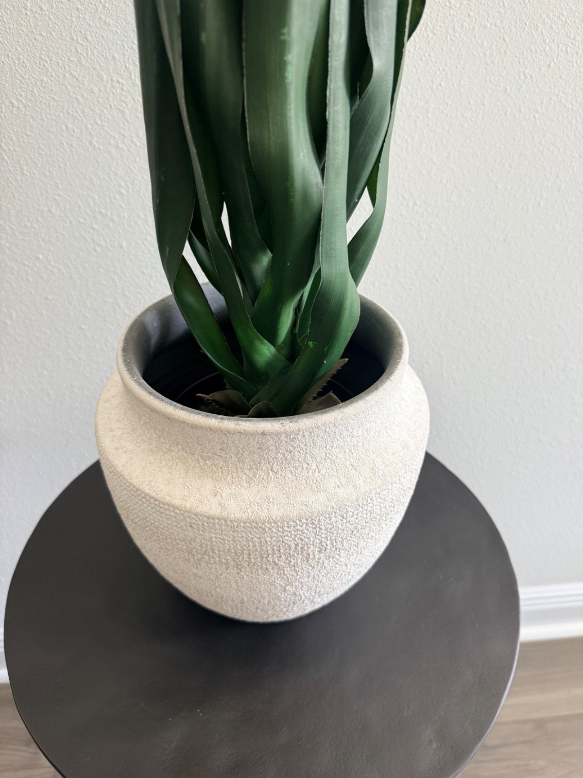 Pottery Barn Faux Yucca Plant 29″ Tall with Removable White Ceramic Pot