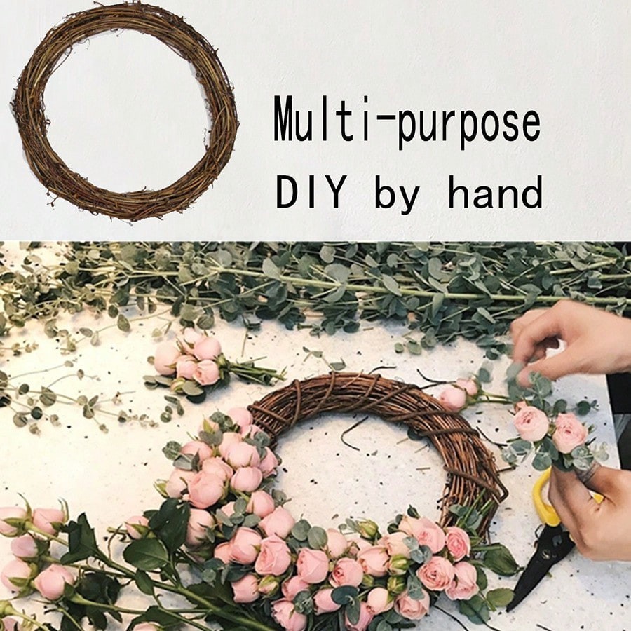 NEW 5 Pcs Natural Vine Wreath Frame, Grape Vine Strips for DIY Handmade Weaving