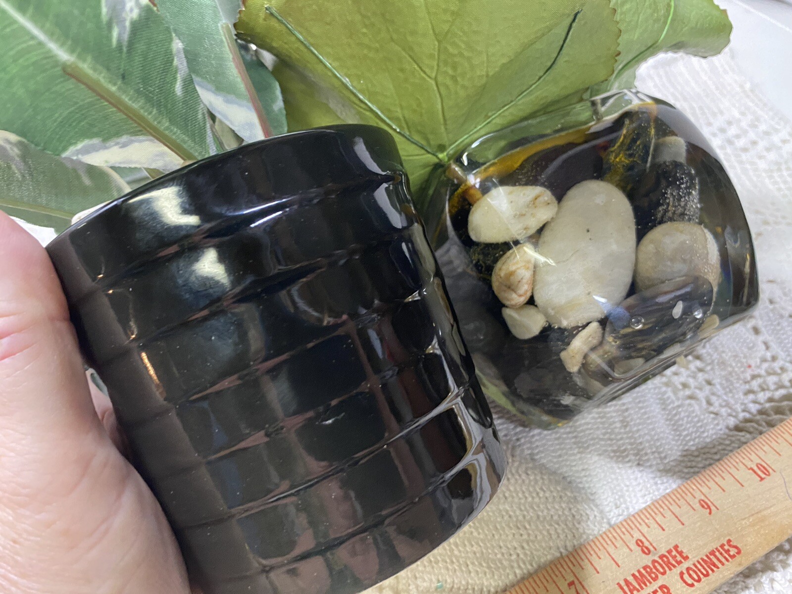 3 Artificial Simulated Plants Pineapple,hobby lobby Glass Bottle, Plant G89